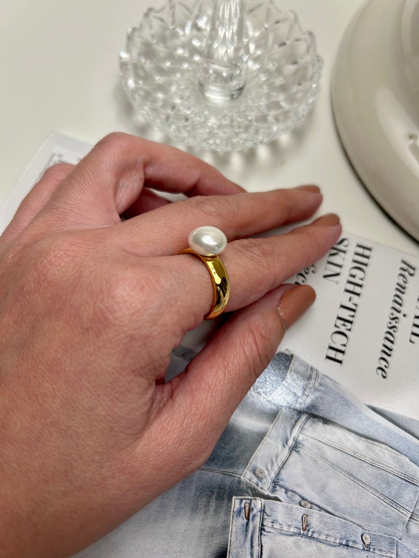 Lugano Pearl Ring