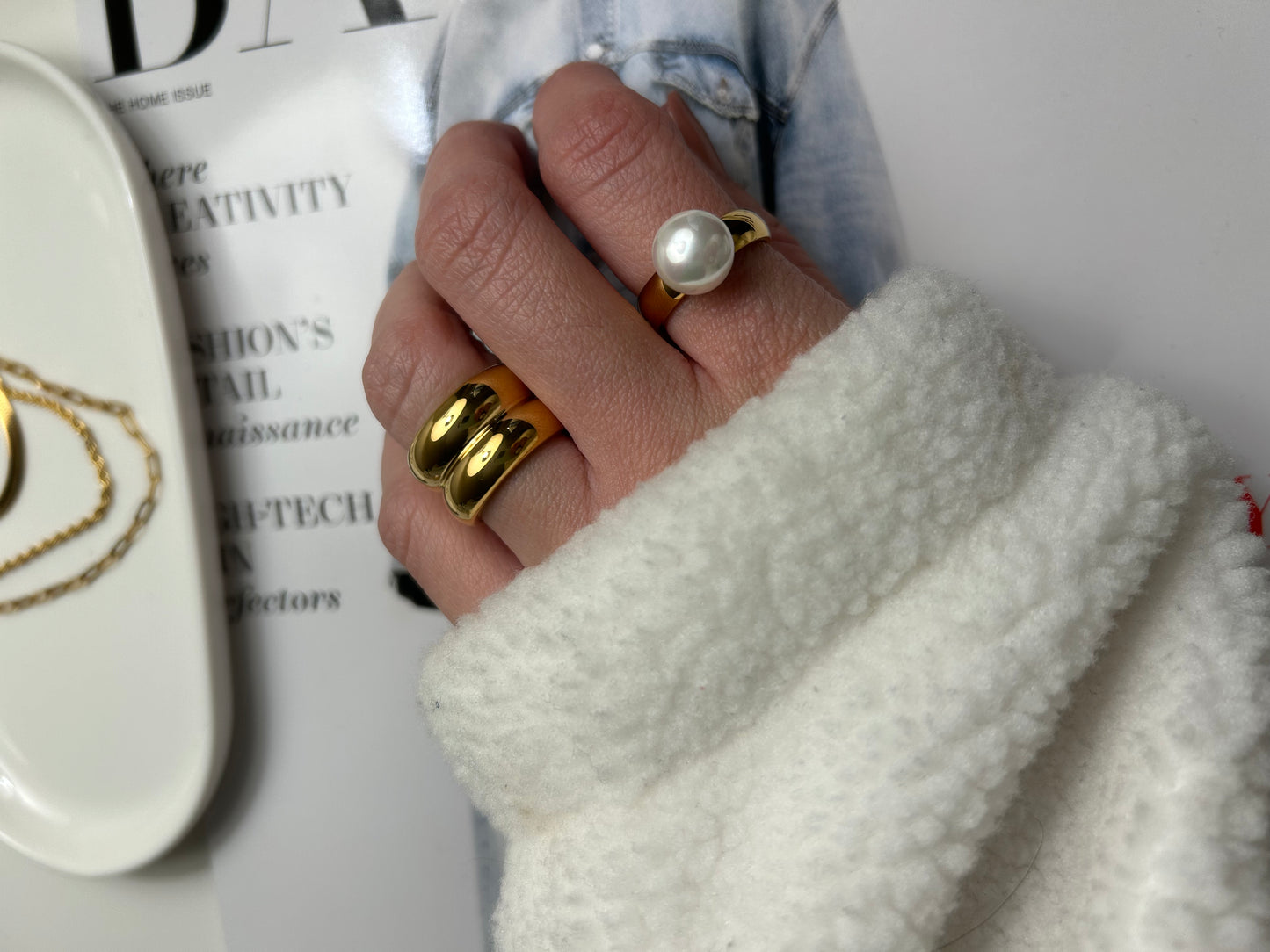 Lugano Pearl Ring