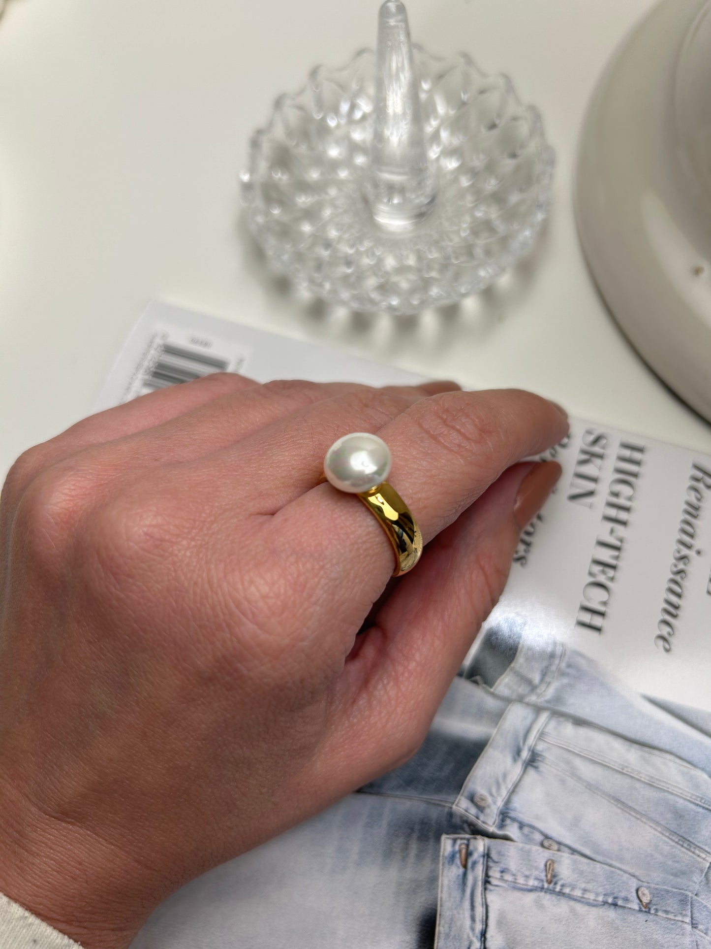 Lugano Pearl Ring