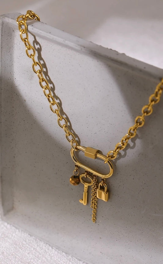 Key and Lock Necklace